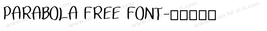PARABOLA FREE FONT字体转换